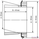 Szorítóhüvely H 2307 (M35x1,5) Komplett