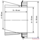 Szorítóhüvely H 2308 (M40x1,5) Komplett