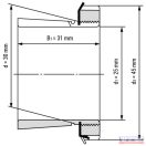 Szorítóhüvely H 306 (M30x1,5)