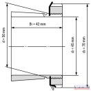 Szorítóhüvely H 310 (M50x1,5) Komplett