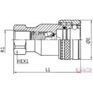 Gyorscsatlakozó 3/8" hüvely belső menetes 