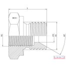 Közcsavar 1" - 3/4" BSP KB szűkítő