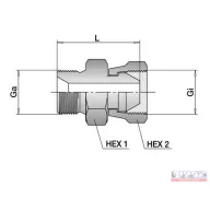 Közcsavar  18x1,5 - 22x1,5 BK hollanderes