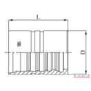 Armatúra külső hüvely DN-20 4SH