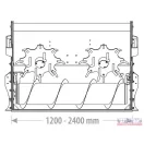 Kiosztókanál 2000mm csigás