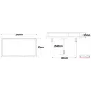 Hátsó lámpa 150x80x21, 16db Led