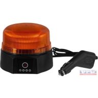 Villogó sárga lámpa Ledes 12/24V akkumulátoros