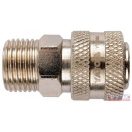 Gyorscsatlakozó hüvely 1/2" külső menetes / LEVEGŐ /