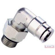 Csőtoldó idom  8 mm - 10x1 mm L-idom fém