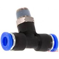 Csőtoldó idom  8 mm T-idom műanyag-fém