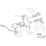 CNH mágneses szelep (solenoid) 12V (5164628)