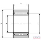 NKI 55/25 (55x72x25) RK kasza KBS csapágy