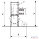 Szellőztető mobil ventilátor  1,1kW
