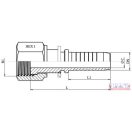 Armatúra ORFS-08 11/16"      homloktömítéses