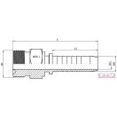 Armatúra ORMS-16 1" K homloktömítéses