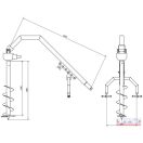 Gödörfúró D-295mm csigával Sanko