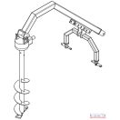 Gödörfúró D-295mm csigával Sanko