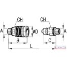 Gyorscsatlakozó M16x1,5 hüvely