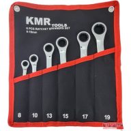 Csillag-villás kulcs készlet 8-19, 6 db-os racsnis