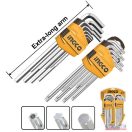 Imbuszkulcs készlet Torx 18 részes (T10-T50) 