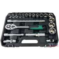 Dugókulcs készlet 1/2" 22 db-os (10-32)