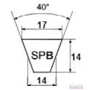 Ékszíj 16,3x2360 Lp SPB CORD