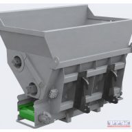 Takarmány kiosztó, beszóró kanál 1200 szalagos