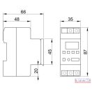 Elektronikus kapcsolóóra (időkapcsoló) DIN sínre szerelhető