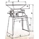 Szemroppantó gabonadaráló prés 1500-2000 kg/óra