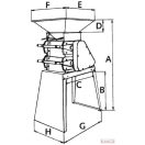Szemroppantó gabonadaráló prés 2600-3500 kg/óra