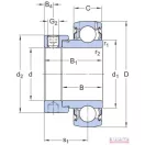 YET 209-110 (41,275x85x22/43,7) SKF csapágy 