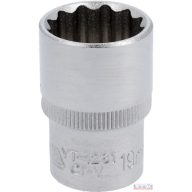 Dugókulcsfej 1/2" 19mm  12 lapú