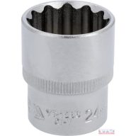 Dugókulcsfej 1/2" 24mm  12 lapú