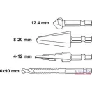 Csigafúró lépcsős 4-20 (4db-os)