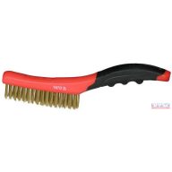 Drótkefe réz műanyag nyéllel