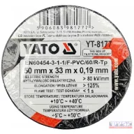 Szigetelőszalag 50m x 33mm fekete Yato