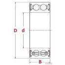 Klímacsapágy 35x55x20 2RS (83A694CS30) NSK