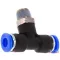 Csőtoldó idom  6 mm - 1/4" NPT  T-idom Push-in
